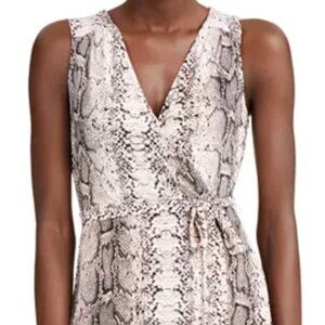 INC International Concepts snake print maxi dress M